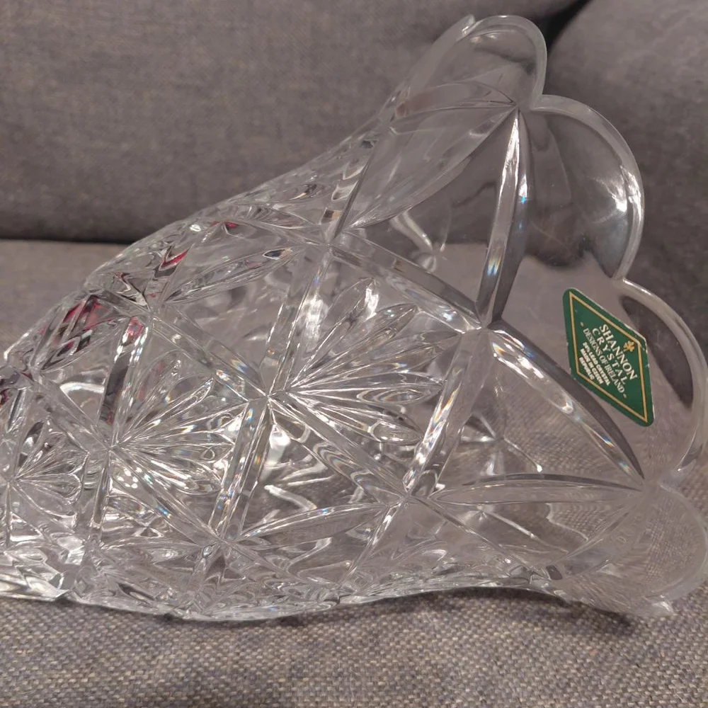 Shannon Crystal Clear Cornucopia Vase One Size